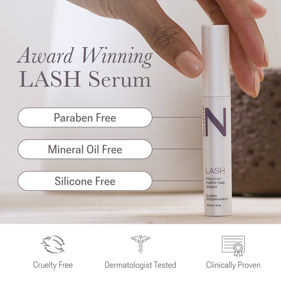 NIB Nulastin Lash Follicle Fortifying Serum Full Size 3mL Retail Price $84.00 - Picture 5 of 6